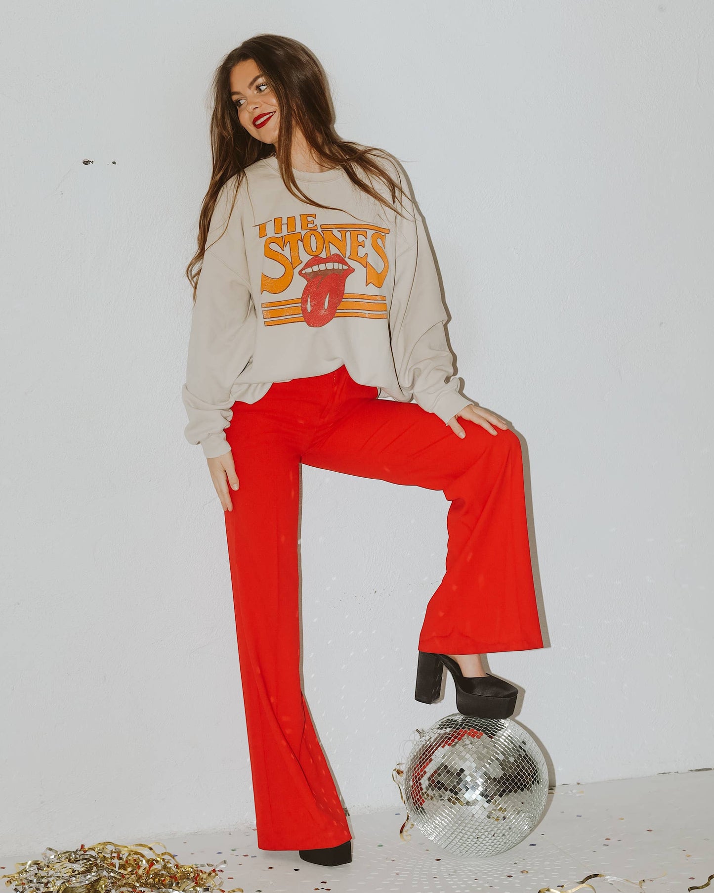 Rolling Stones Thrifted Crewneck