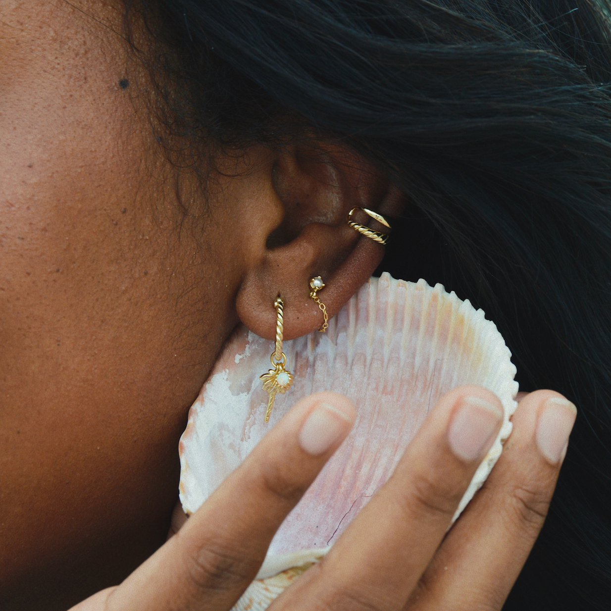 Pearl Chain Earrings