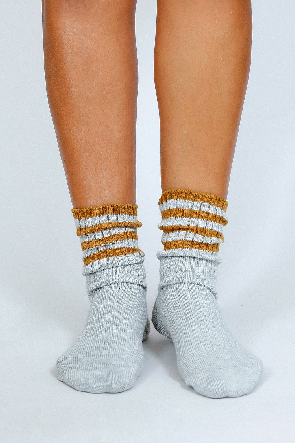 Lexi Crew Sock: Heather Grey