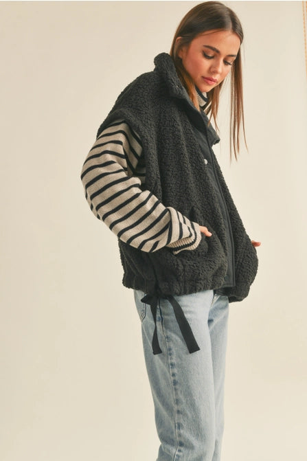 Ziggy Sherpa Vest Black