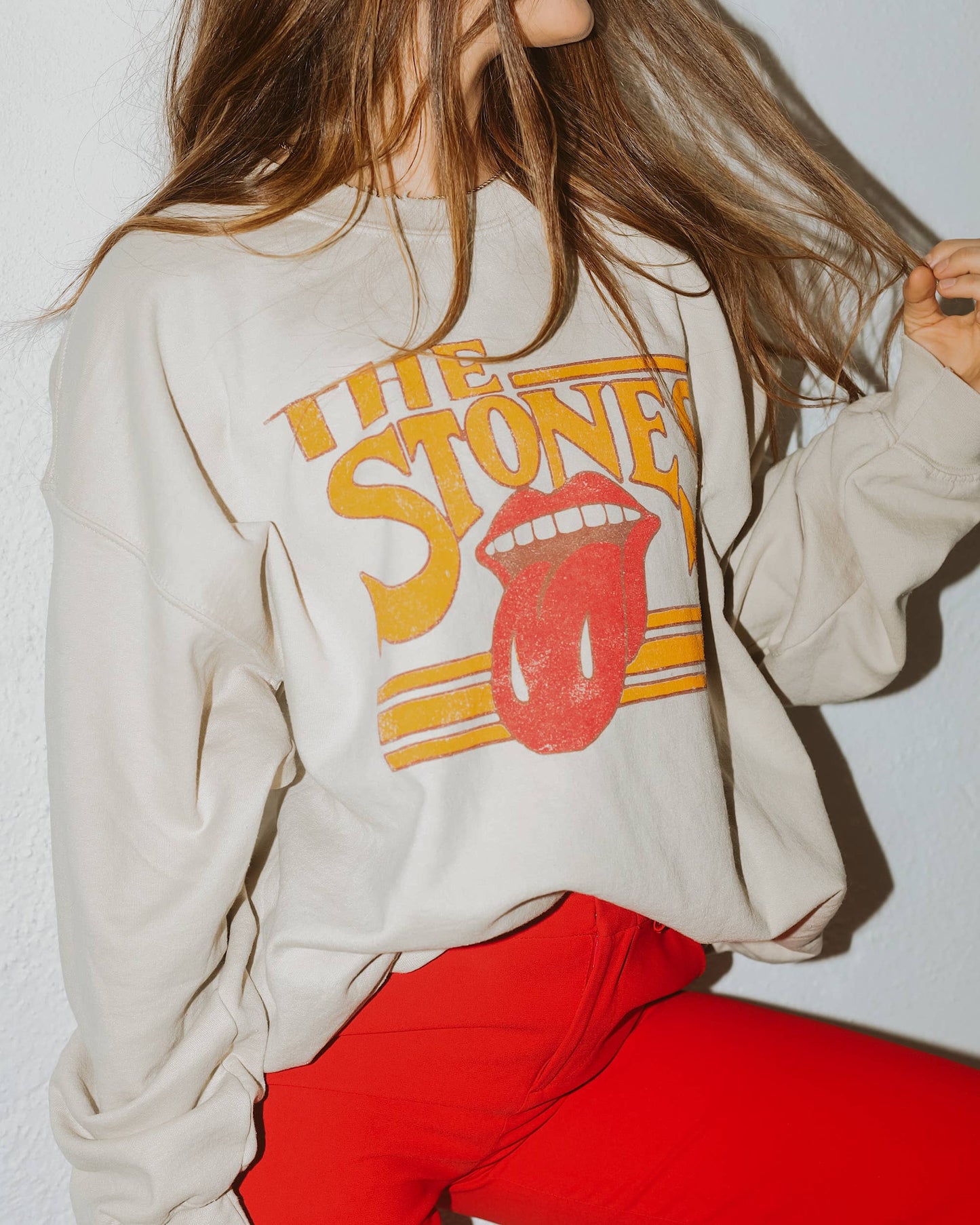 Rolling Stones Thrifted Crewneck