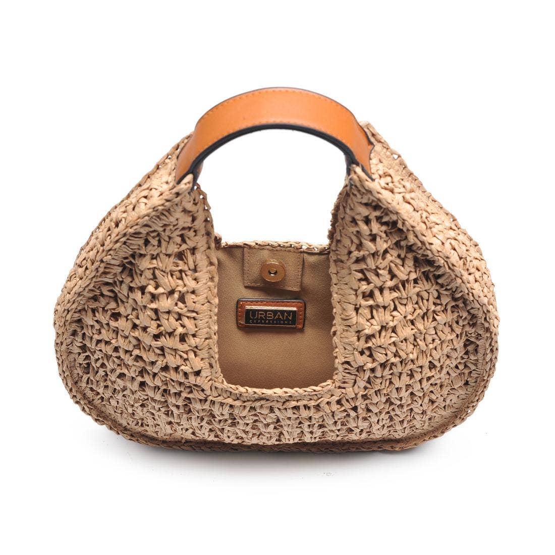 Marie Straw Hobo Bag Tan
