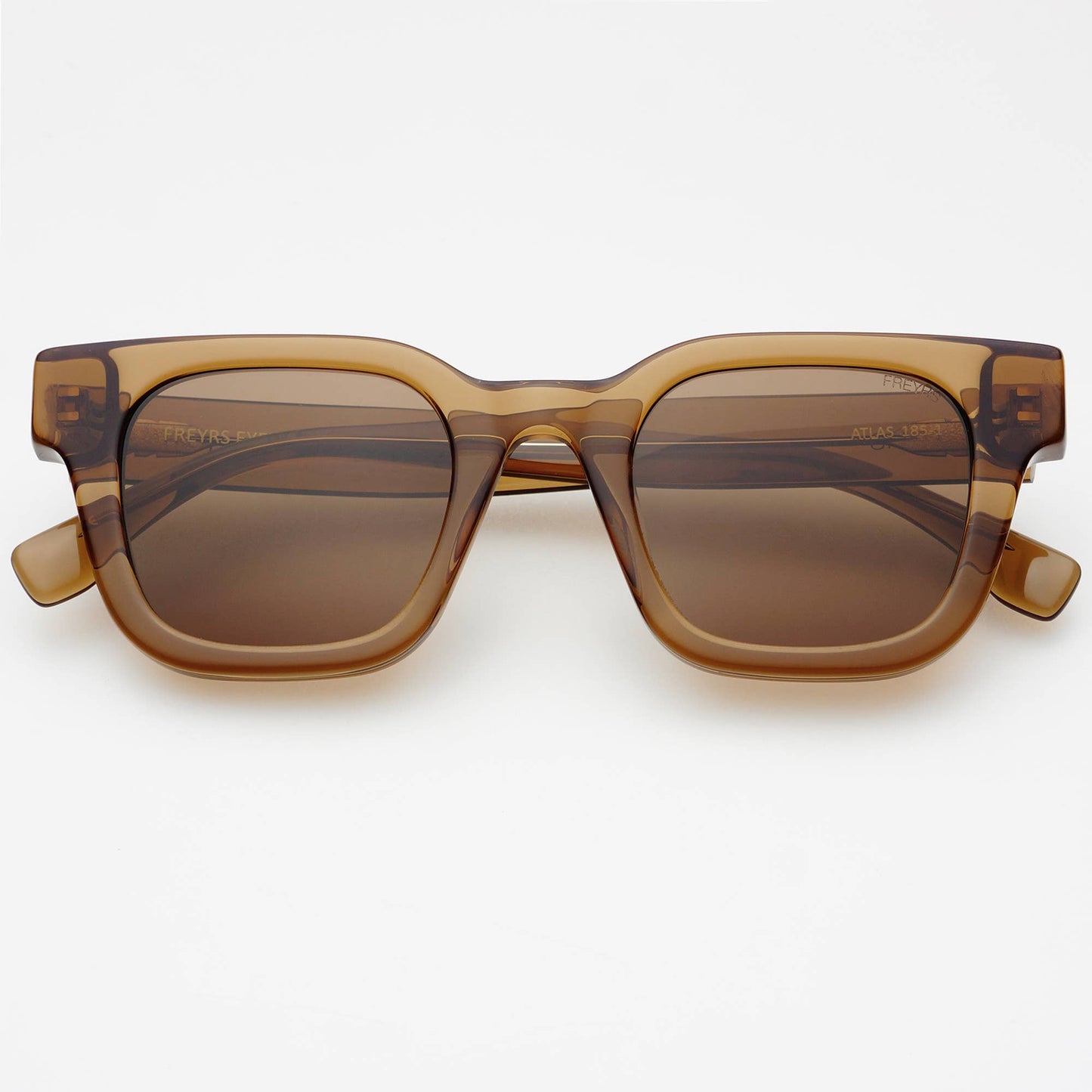 Atlas Rectangular Sunglasses Brown