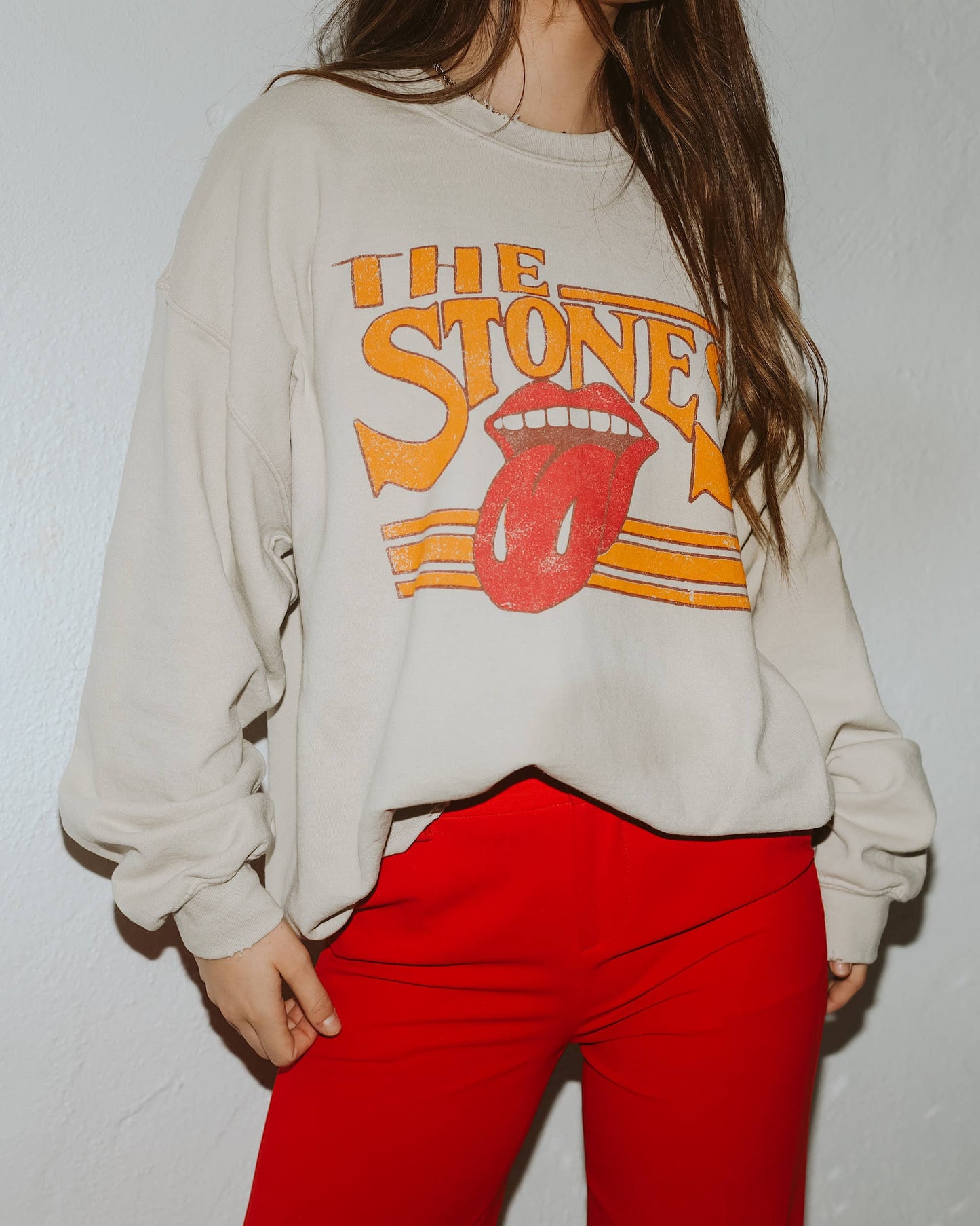 Rolling Stones Thrifted Crewneck