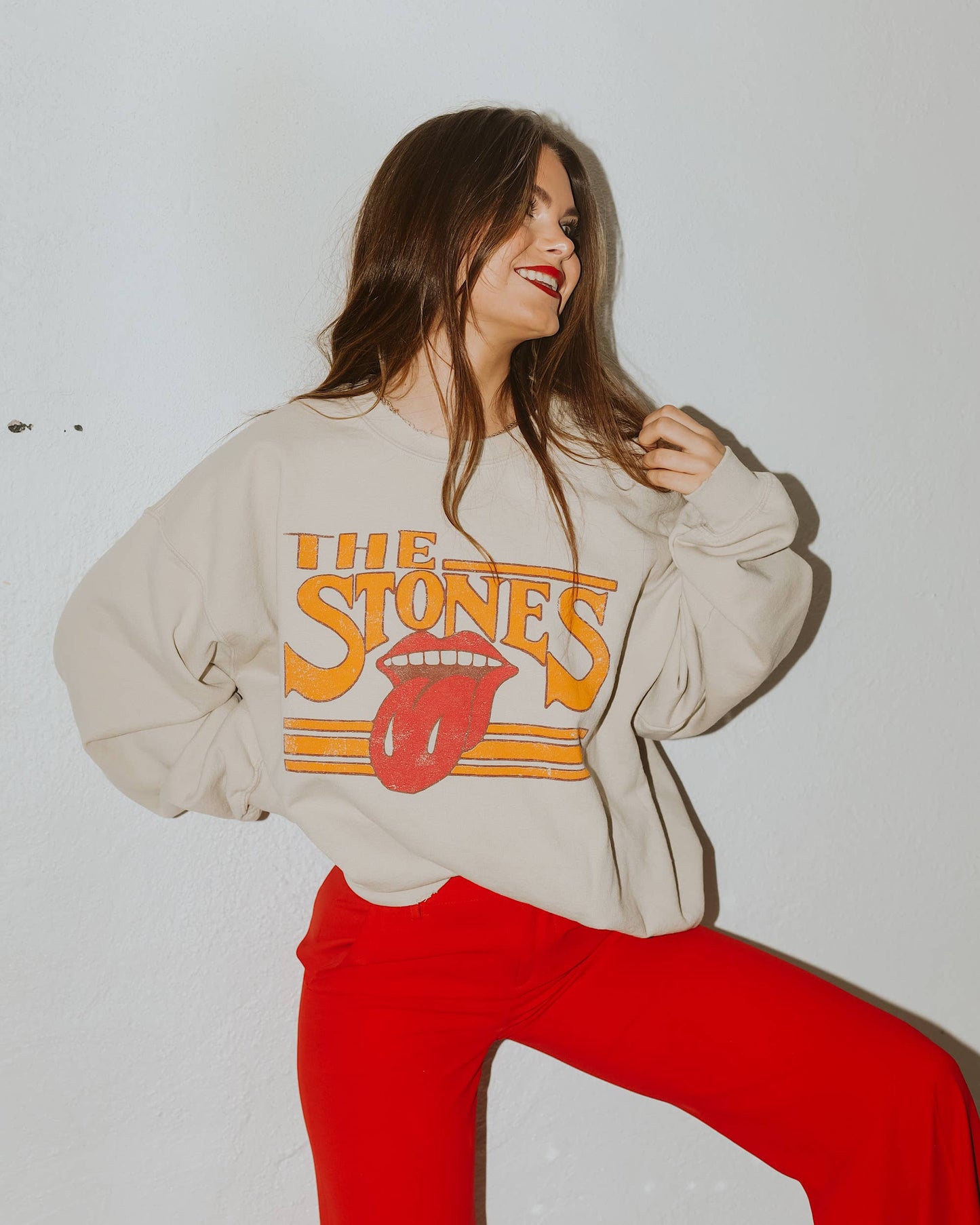 Rolling Stones Thrifted Crewneck