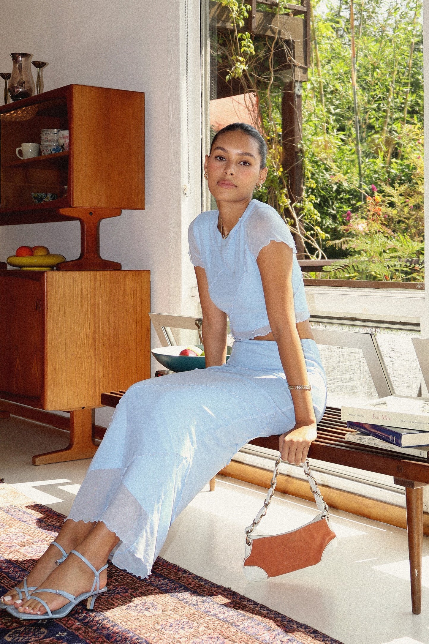 Coco Mesh Skirt Baby Blue