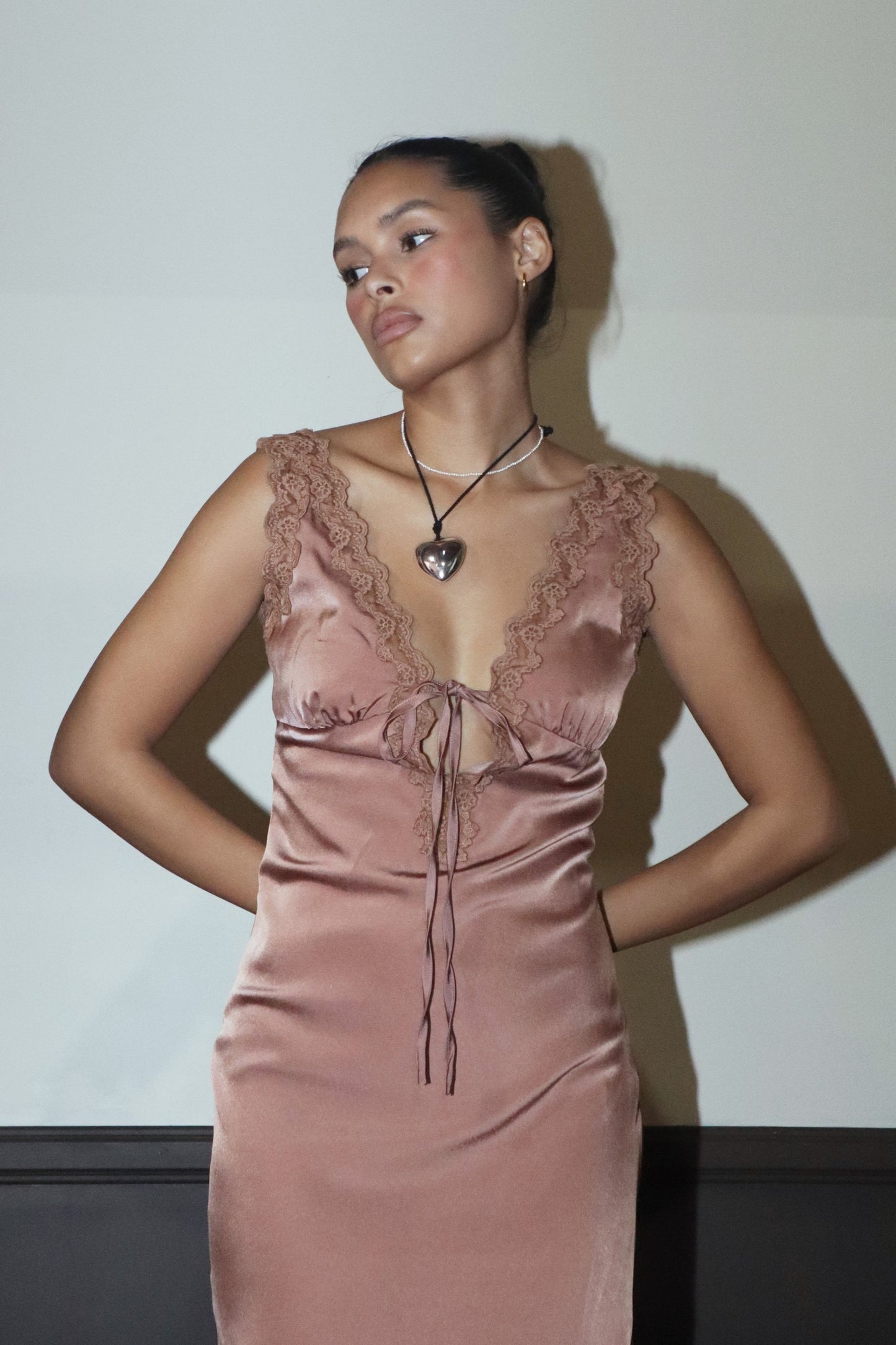 Londyn Dress Rosy Brown