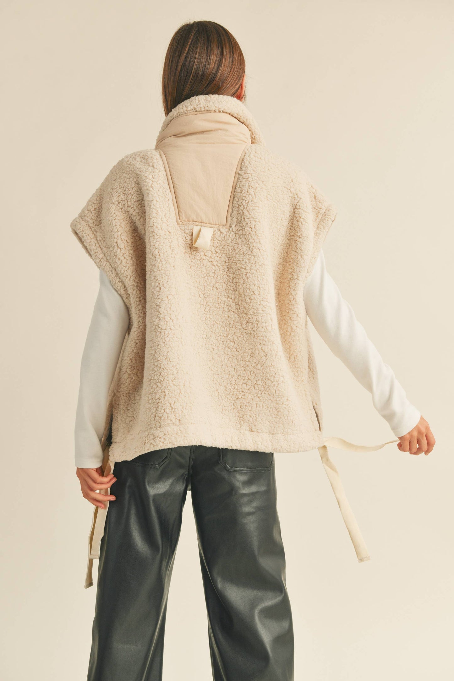 Ziggy Sherpa Vest Sand