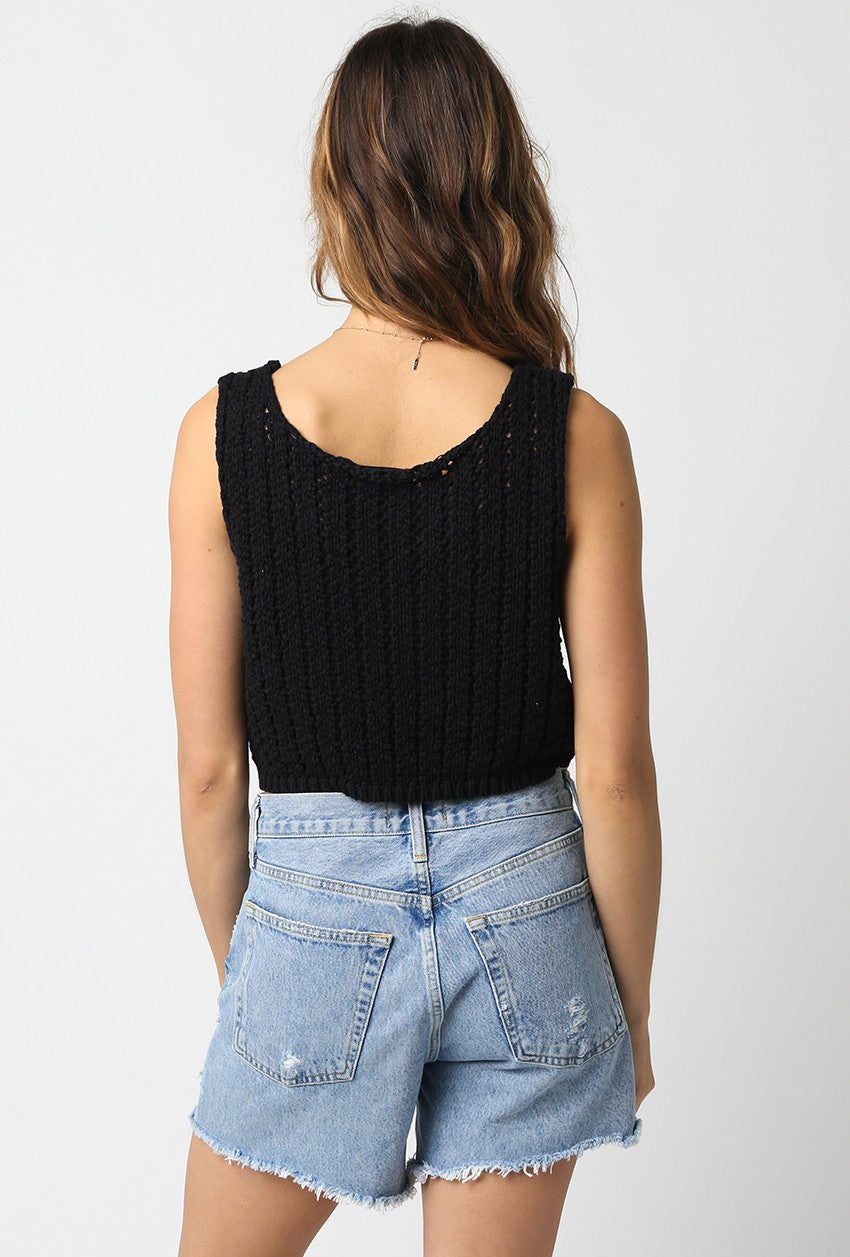 Dylan Sweater Top Black