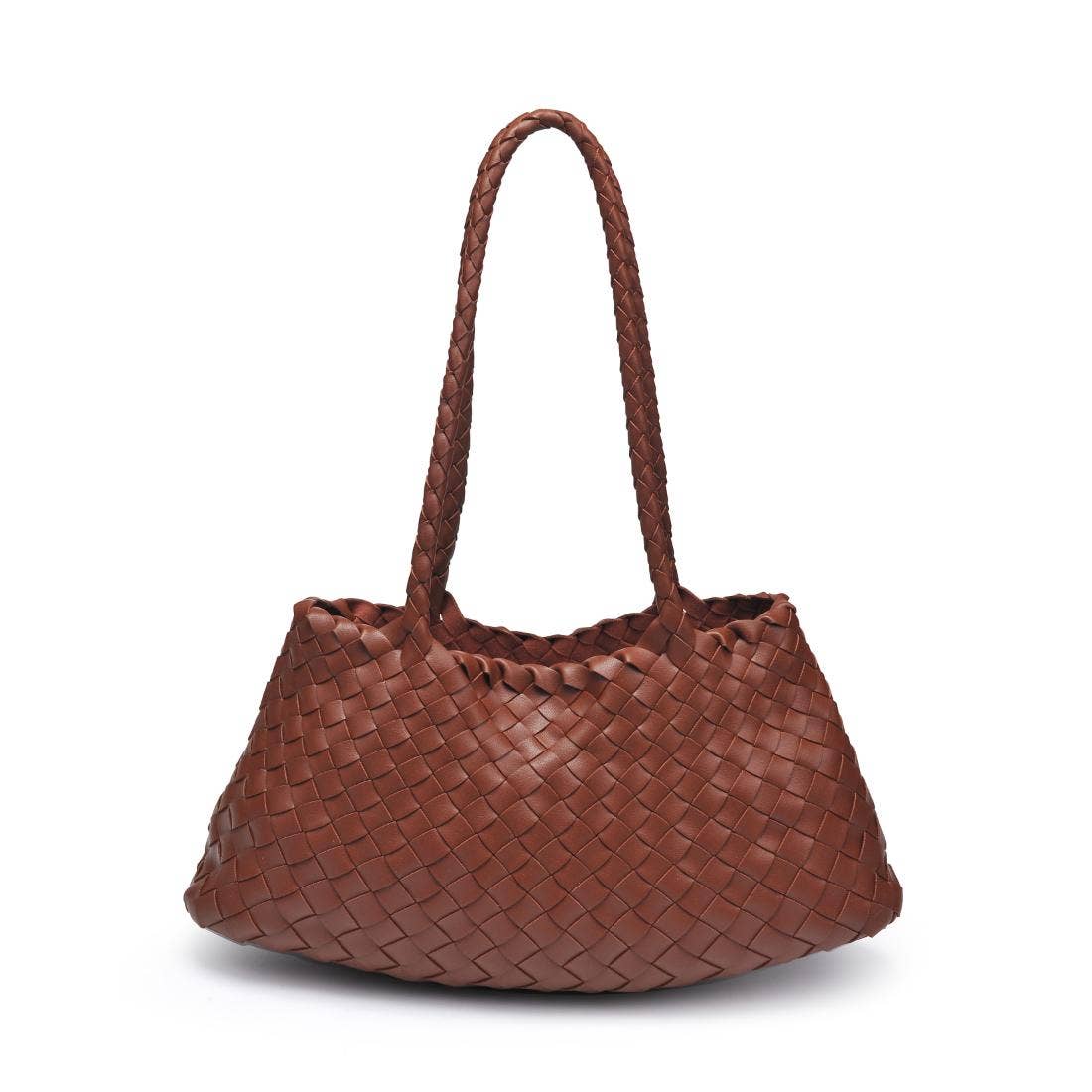 Millie Woven Shoulder Bag Chocolate