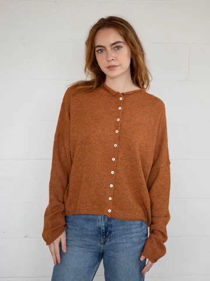 Lainey Cardigan Rust