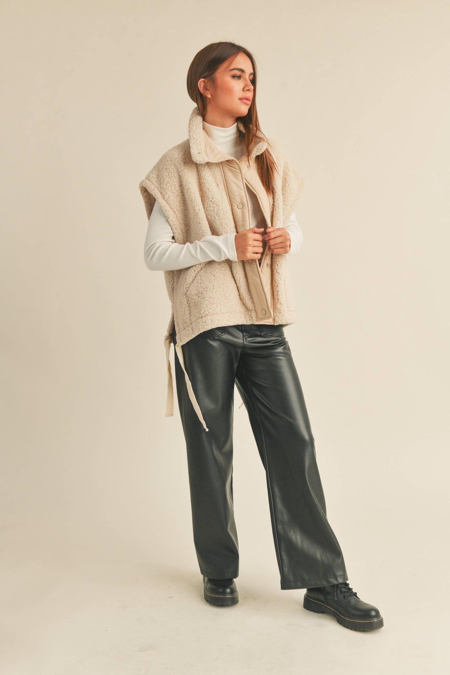 Ziggy Sherpa Vest Sand