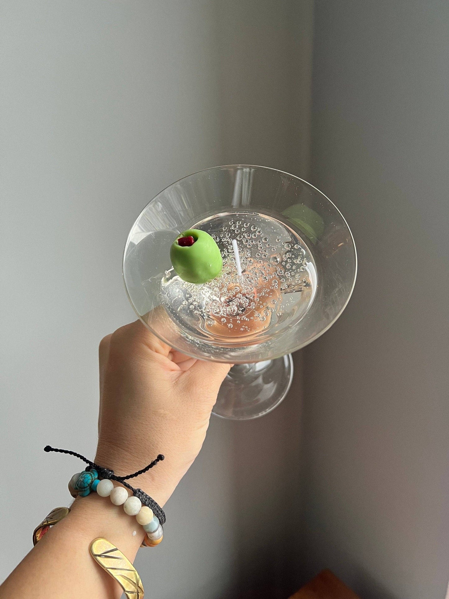 Dirty Martini Candle Olive Juice