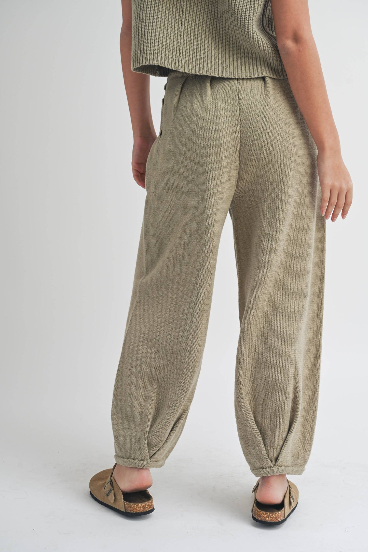 Half Moon Pants Olive