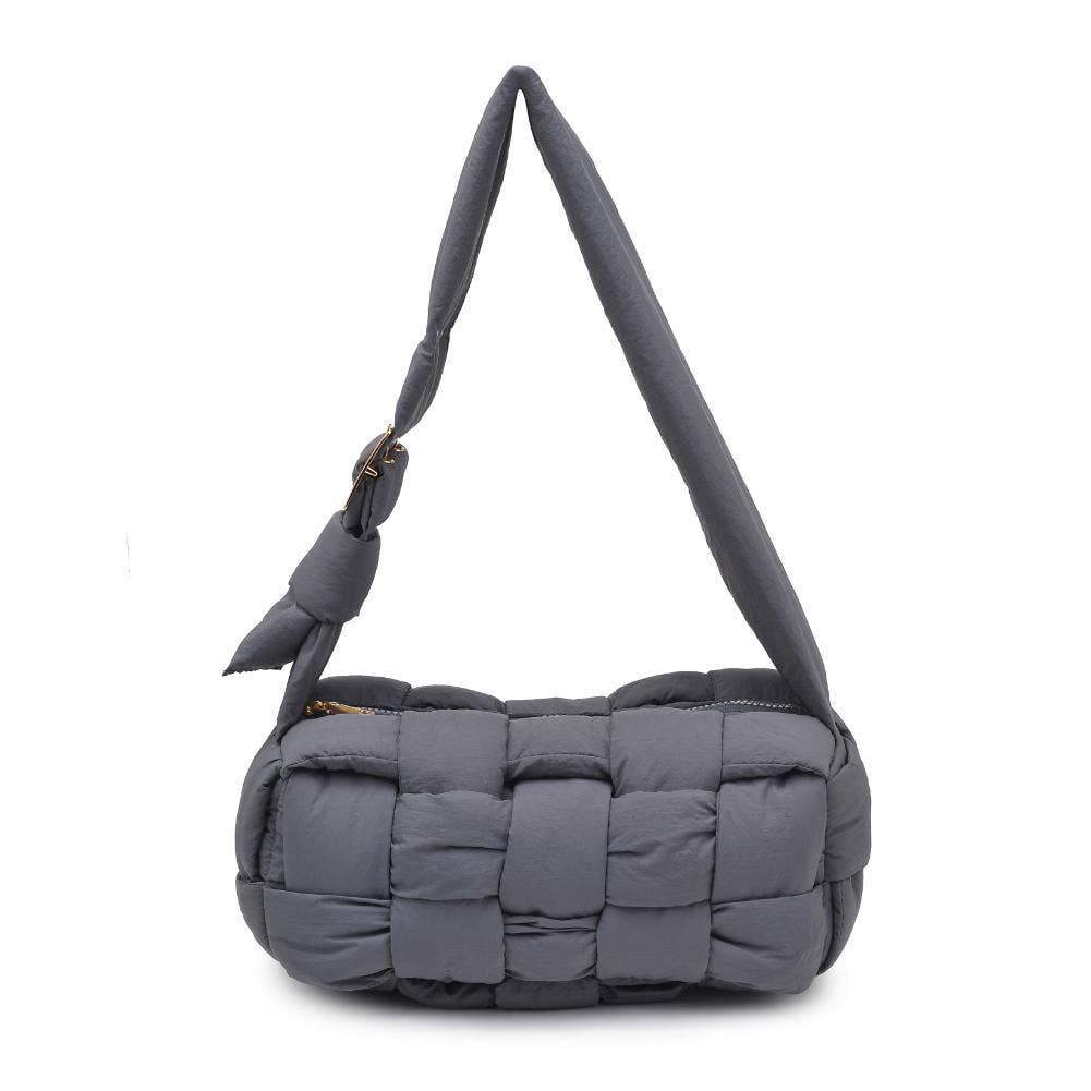 Brett Nylon Shoulder Bag Carbon