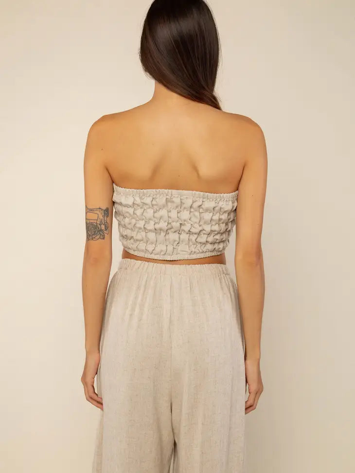 Emma Linen Top Natural