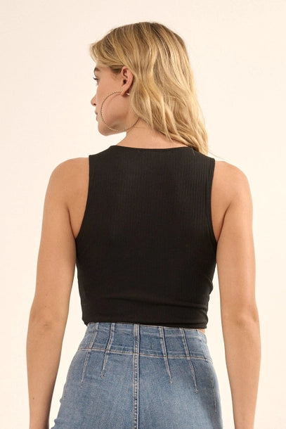 Kandance Crop Top Black