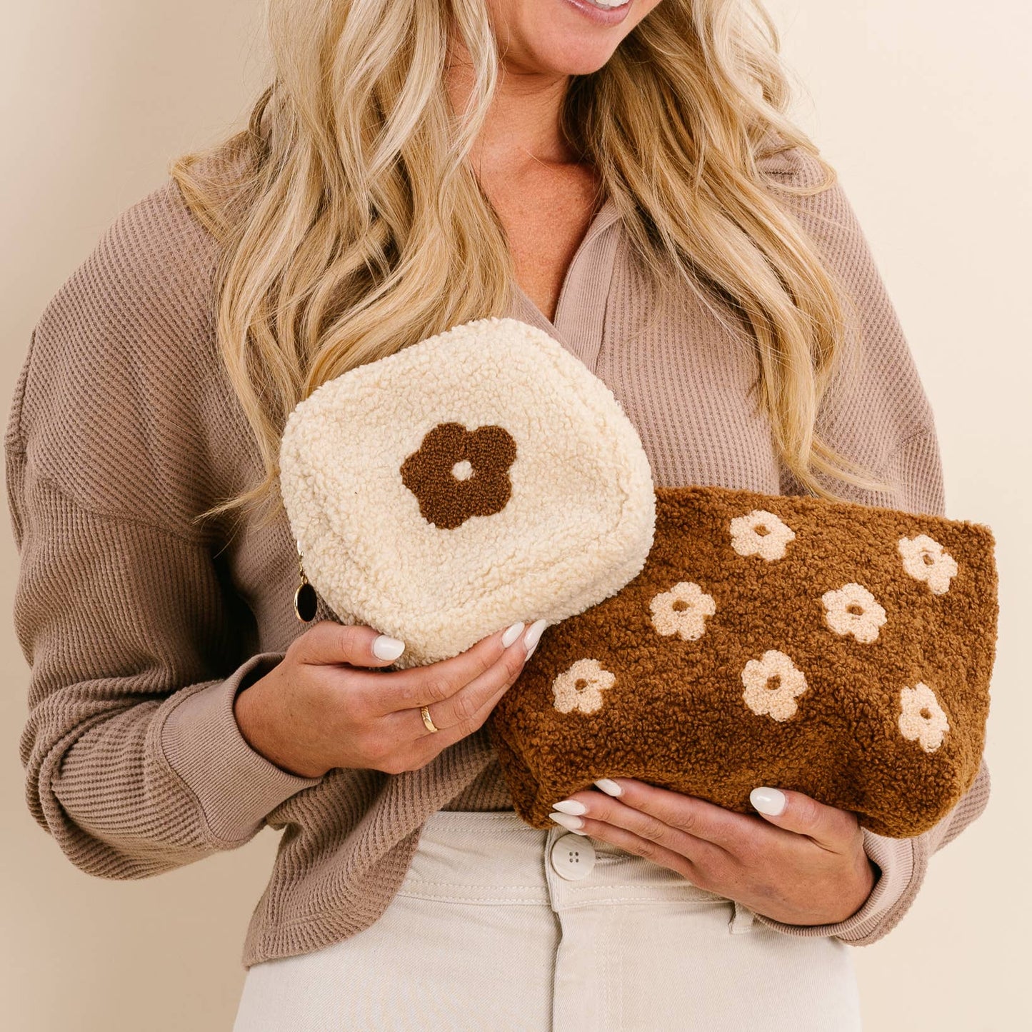 All About It Teddy Pouch Brown
