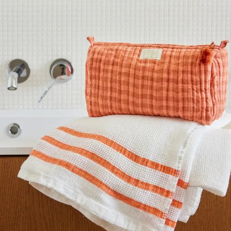 Toiletry Bag Pink Gingham