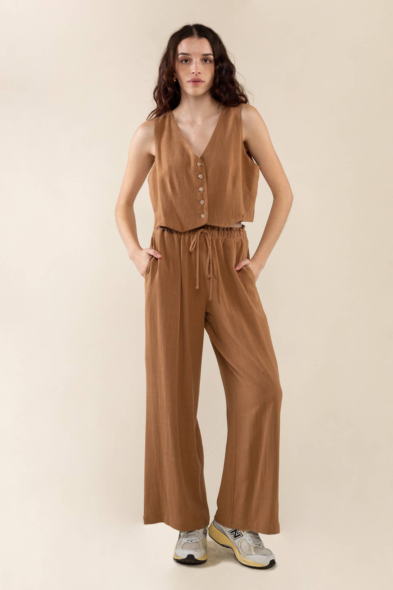Cove Linen Pant Desert Tan