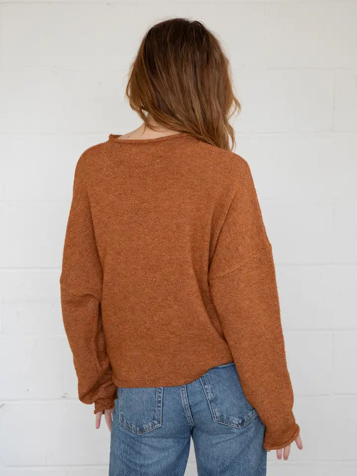 Lainey Cardigan Rust