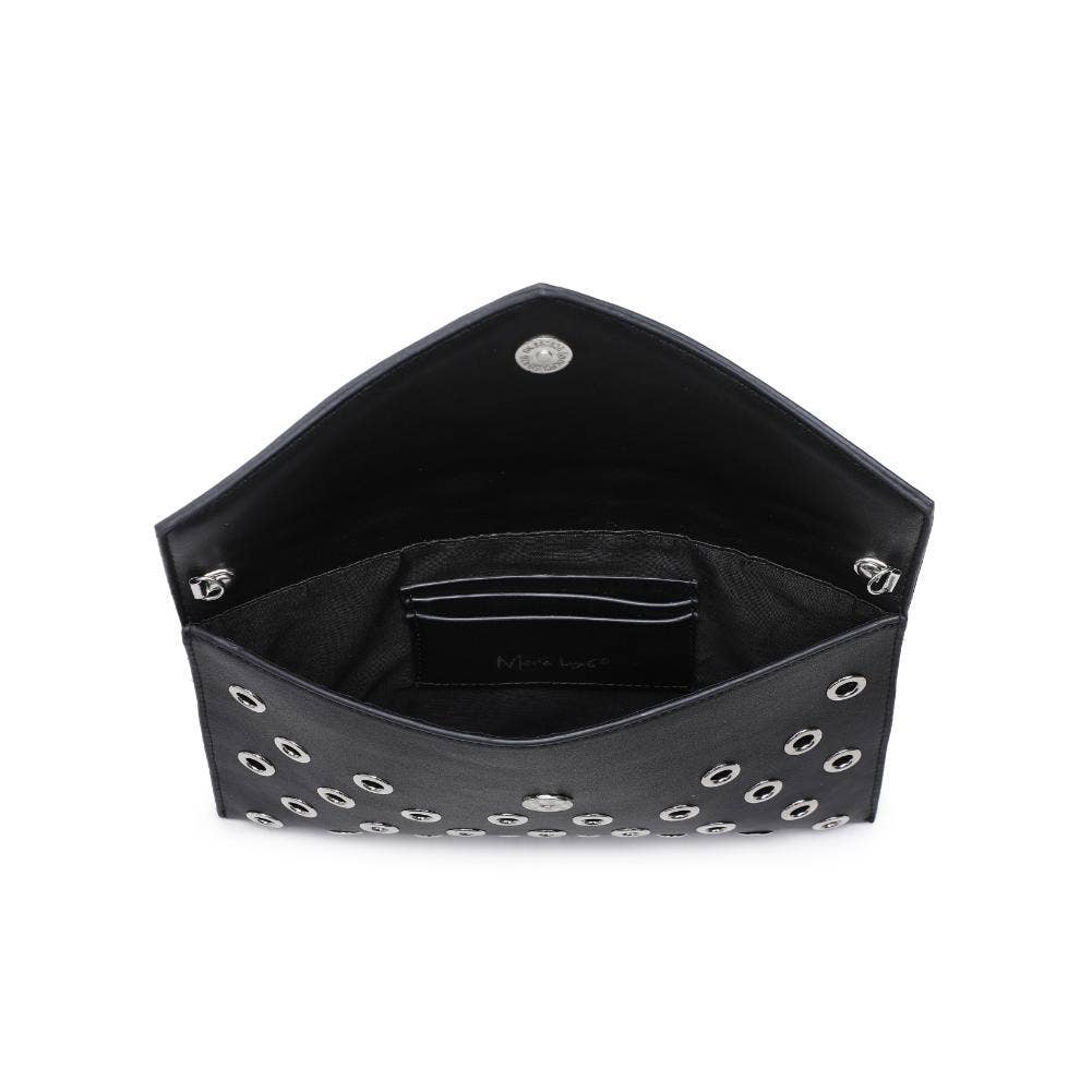Ramona Gromet Clutch Black