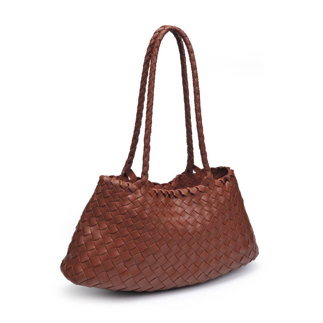 Millie Woven Shoulder Bag Chocolate