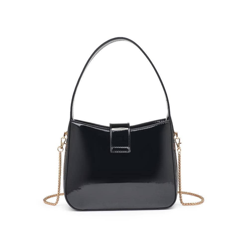Paige Patent Crossbody Black
