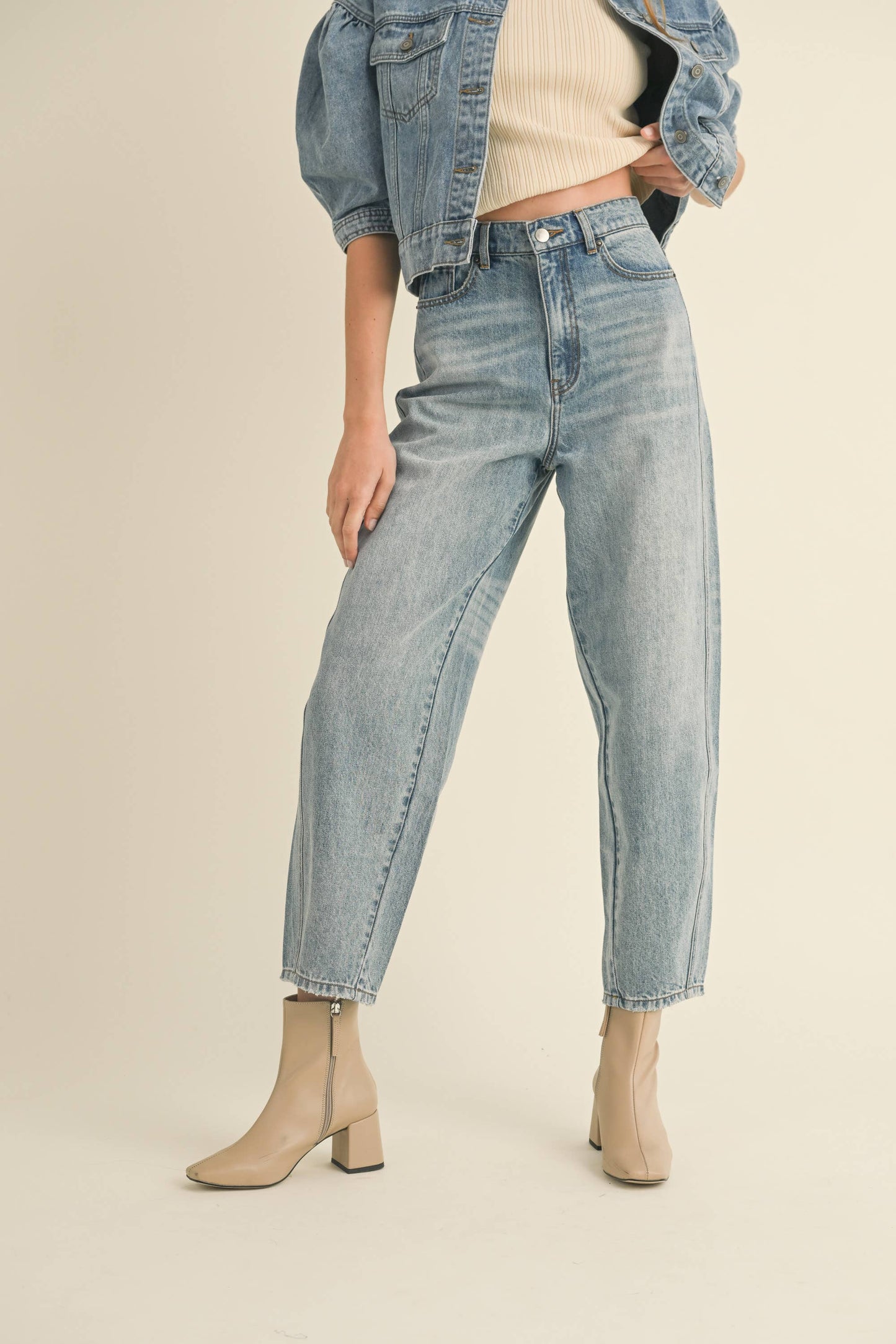 Charlee Barrel Jean