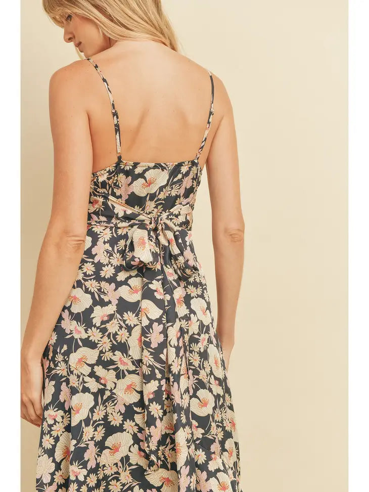 Indigo Garden Midi Dress