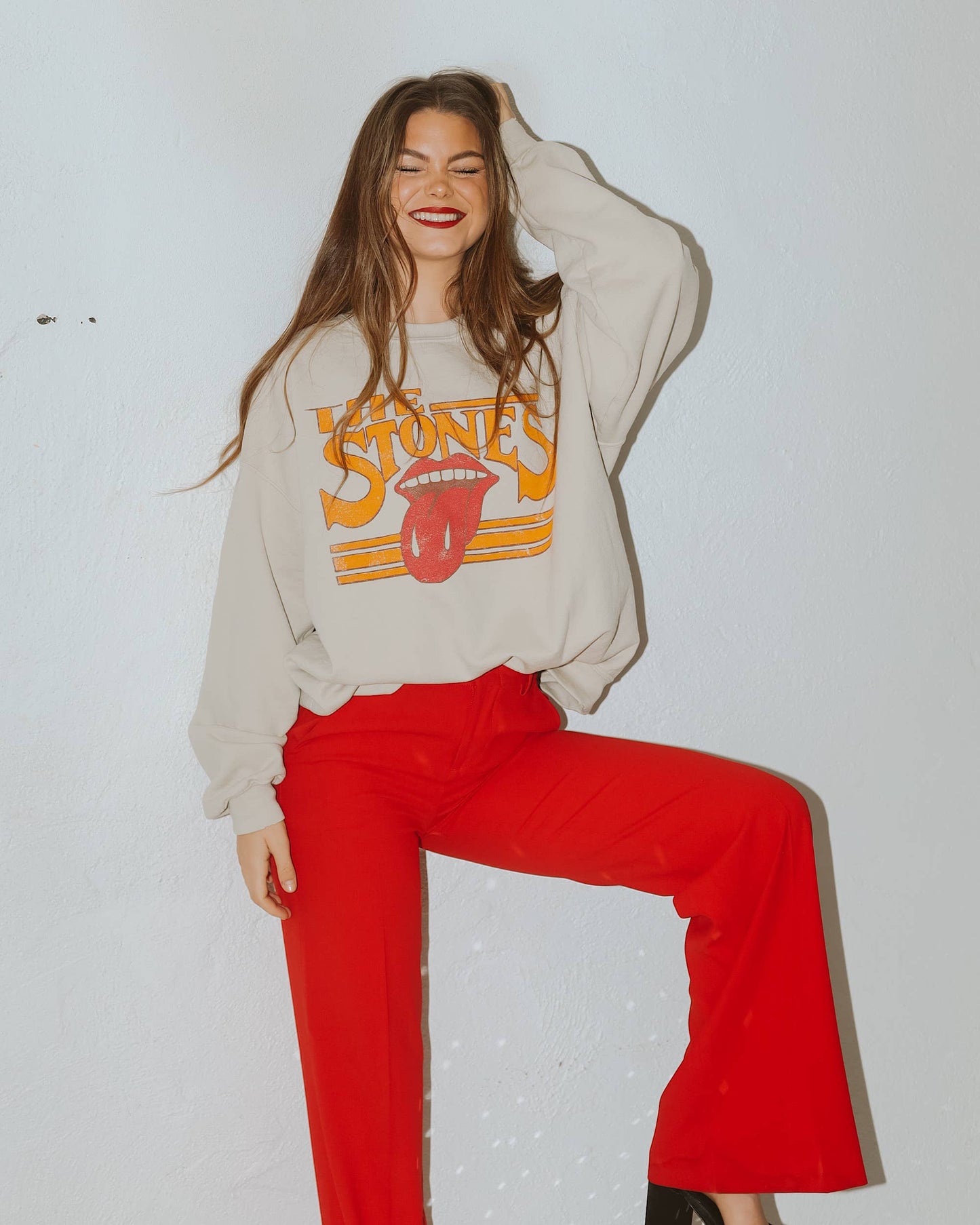 Rolling Stones Thrifted Crewneck