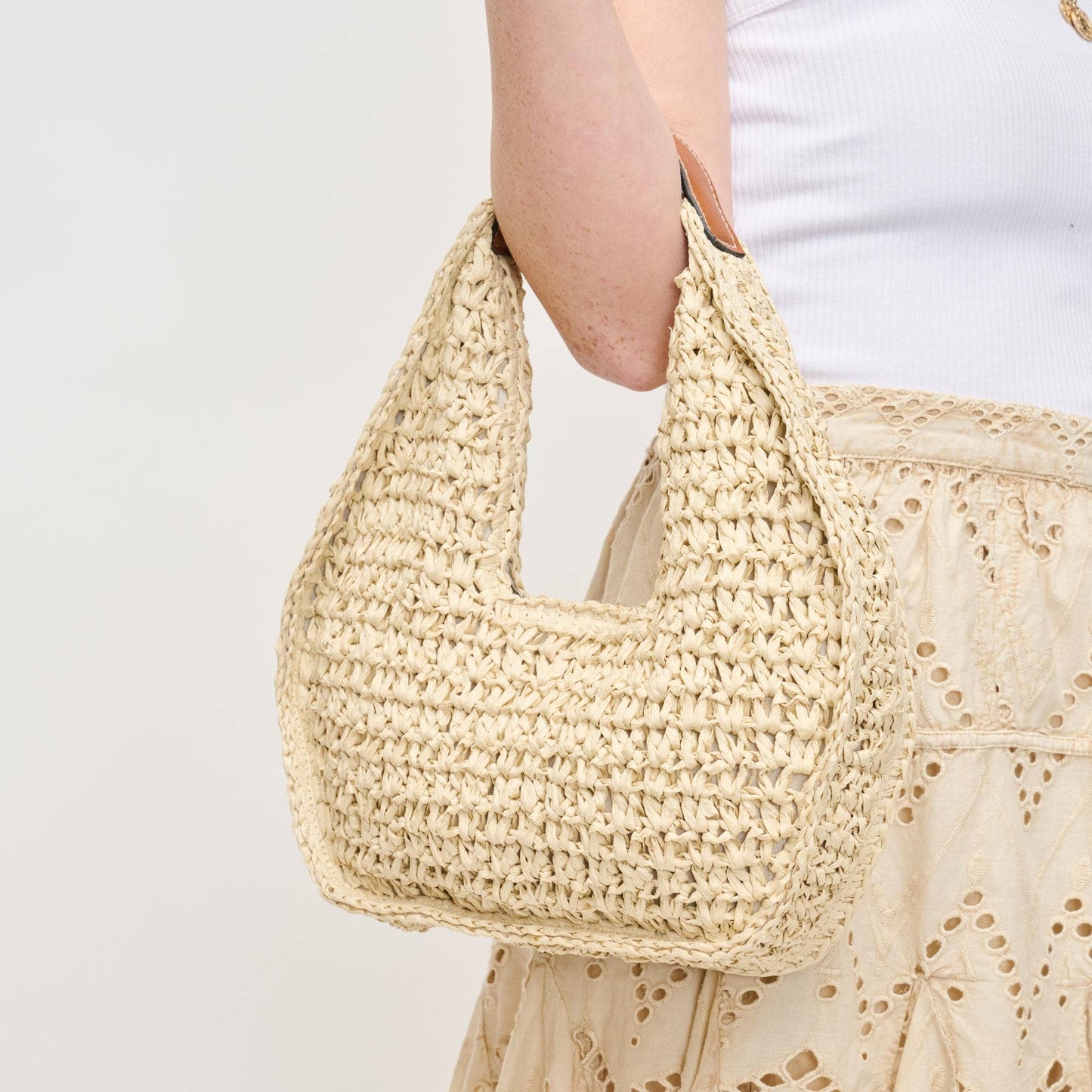 Marie Hobo Ivory Tan