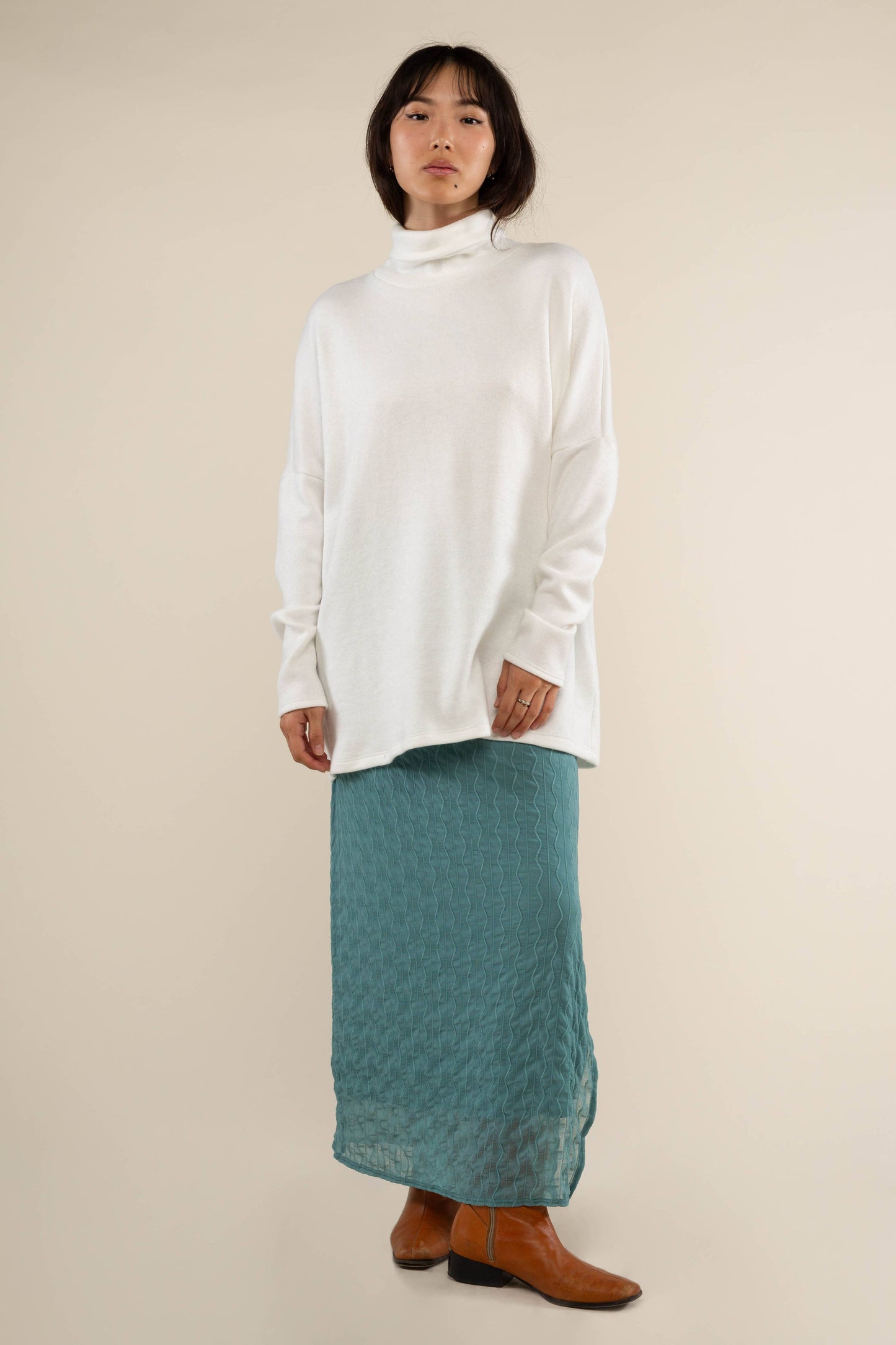Mila Mesh Skirt Seafoam