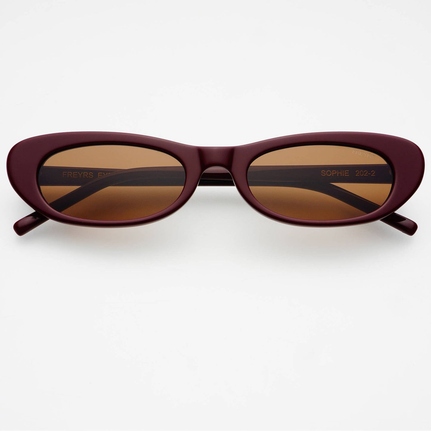 Sophie Cat Eye Sunglasses Burgundy