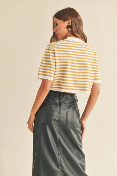 Elsie Knit Top Mustard