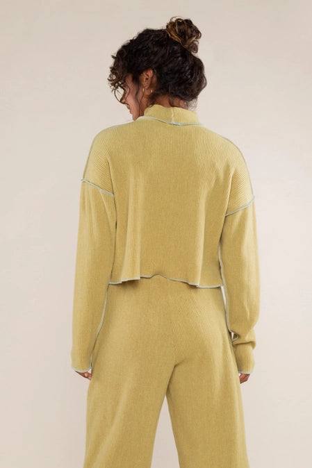 Winnie Pleated Turtleneck Top