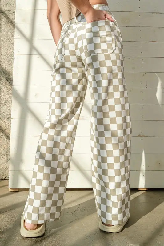 Reese Checkered Pants