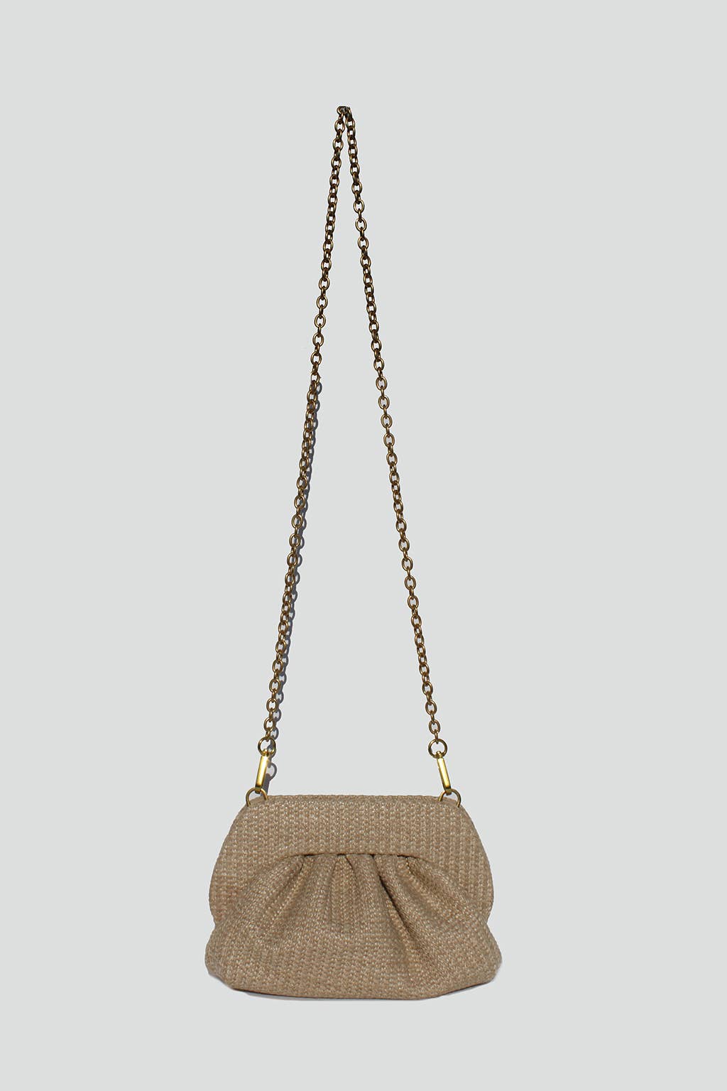 Noelle Straw Clutch: Natural