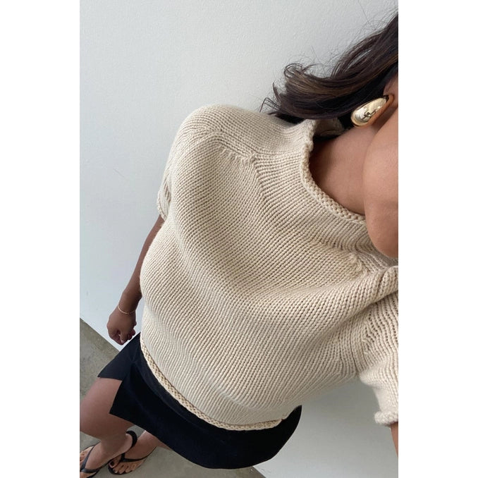 Verona Knit Top Vanilla