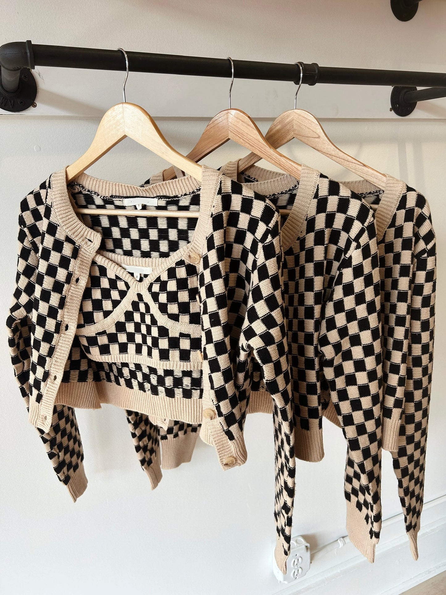 Off the Wall Cardigan Set