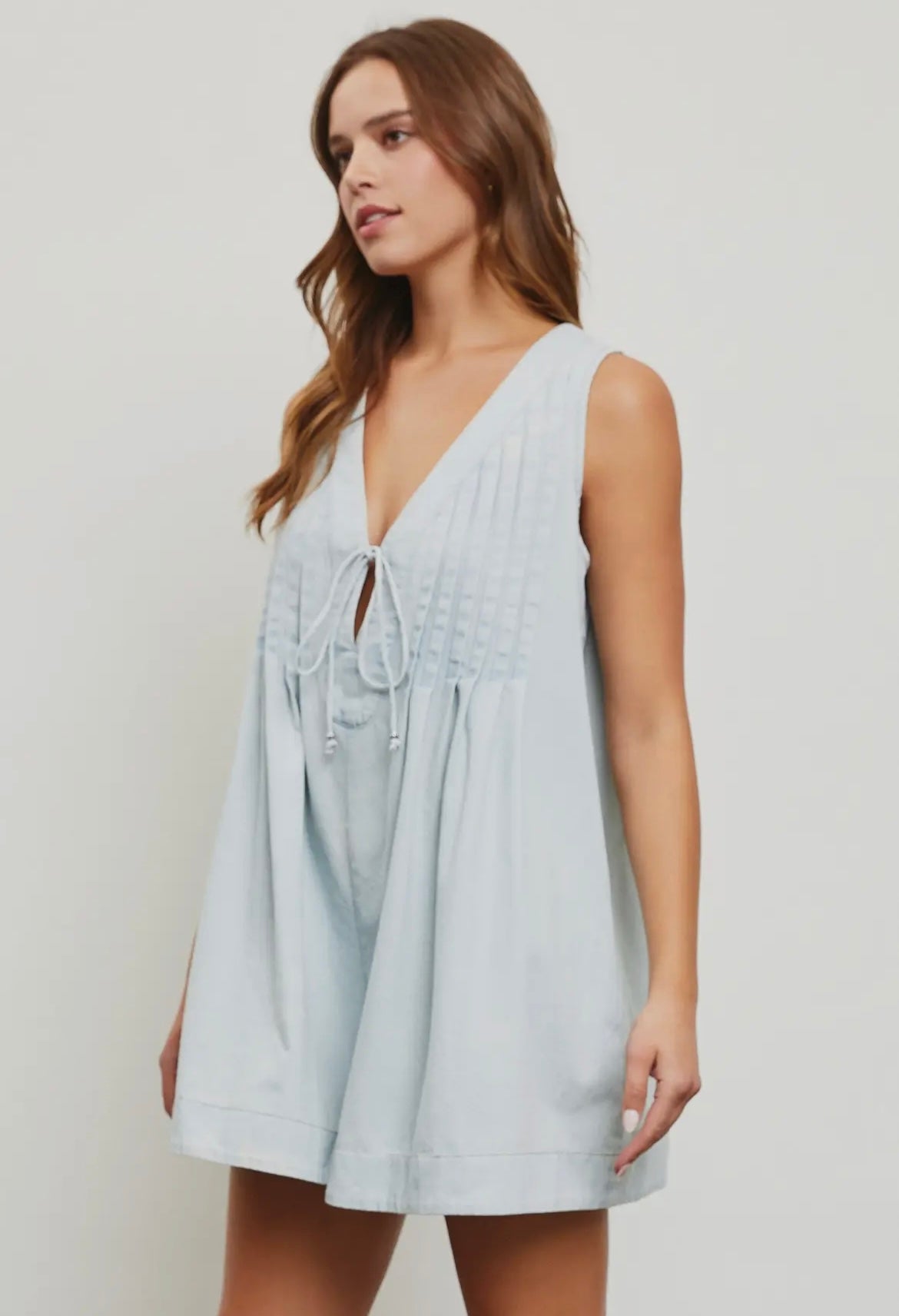 Savannah Denim Romper