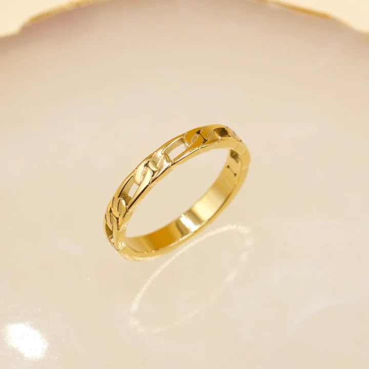 Figaro Chain Ring Gold