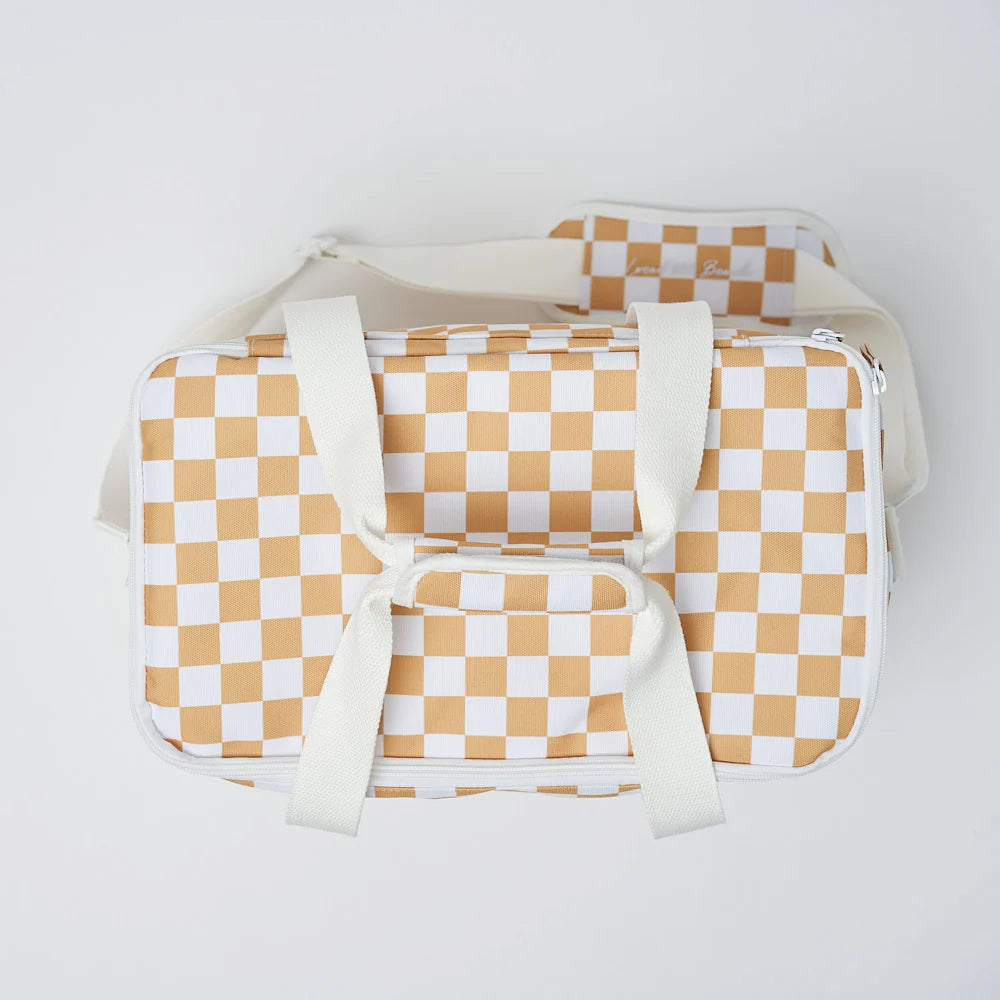 Cooler Bag Gold Checker