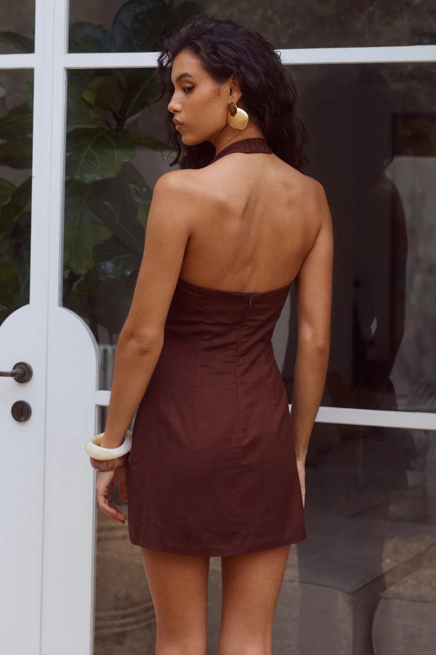 Martha Dress Chocolate