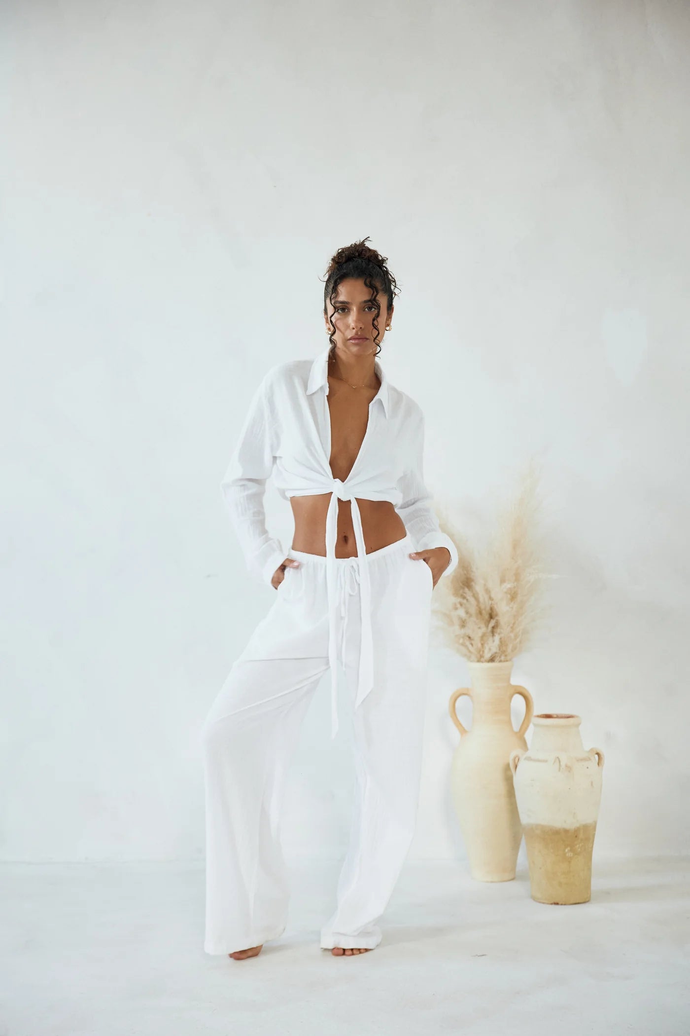 Chiara Pant White