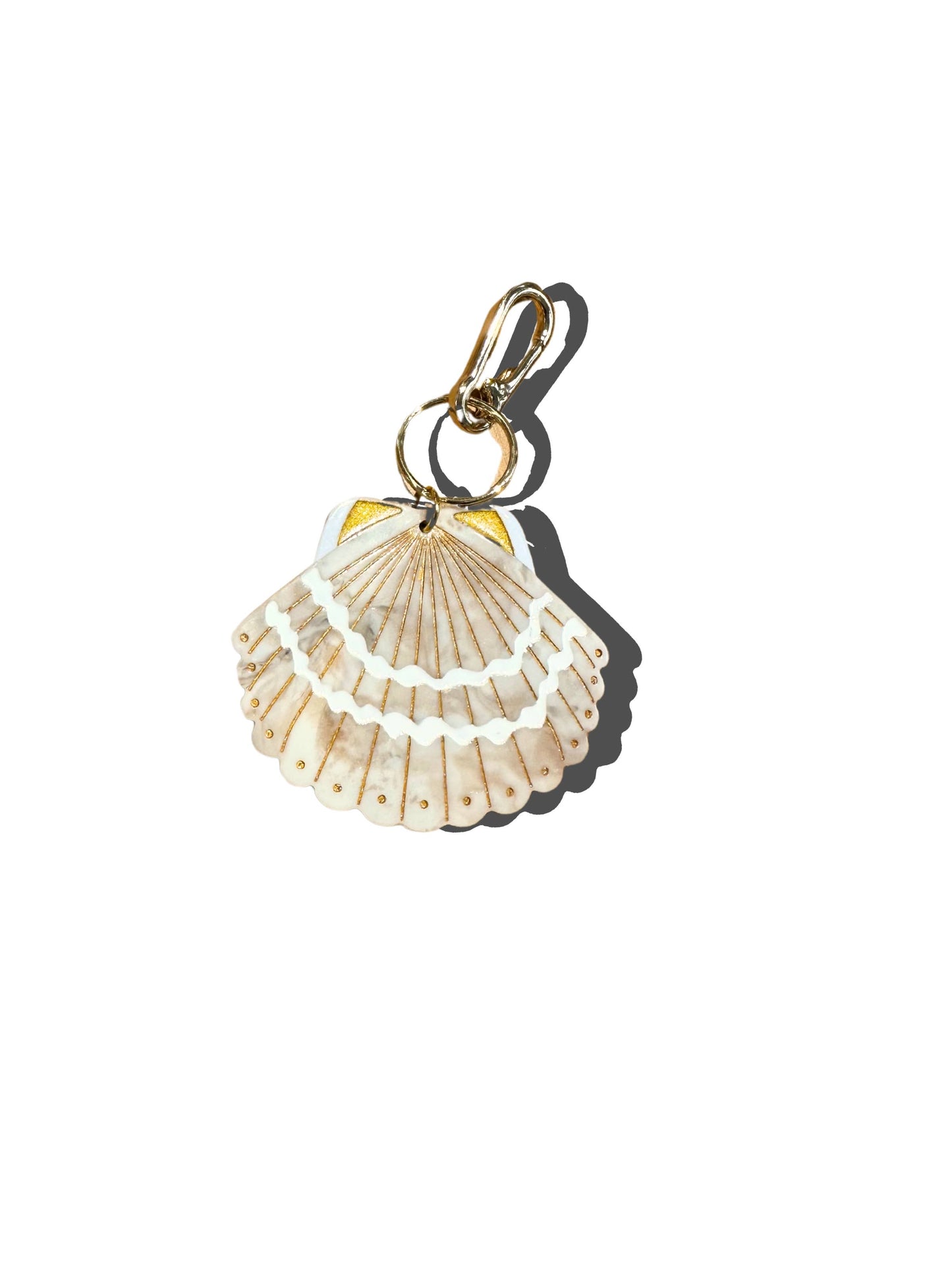 Seashell Bag Charm & Keychain