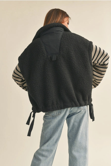 Ziggy Sherpa Vest Black