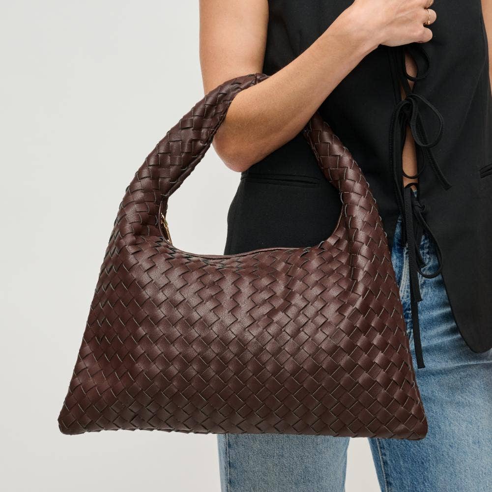 Leah Woven Hobo Espresso