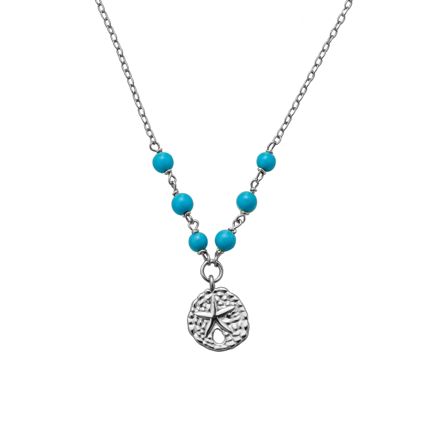 Sand Dollar Necklace: Gold
