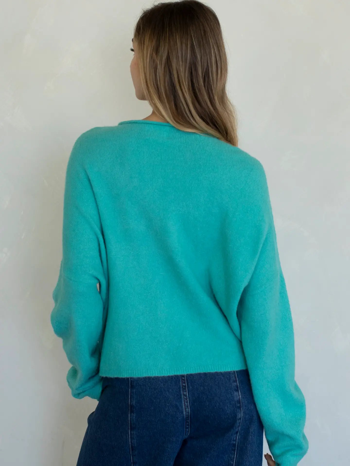 Lainey Cardigan Turquoise
